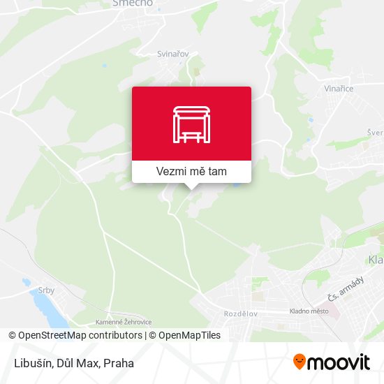 Libušín, Důl Max (A) mapa