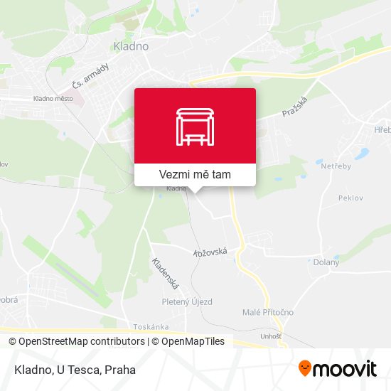 Kladno, U Tesca mapa