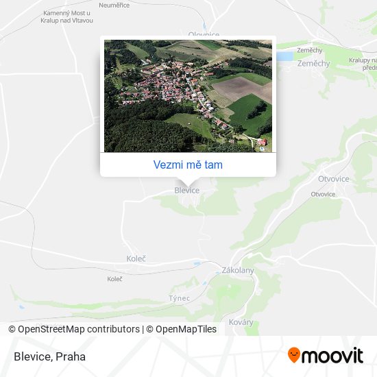 Blevice mapa