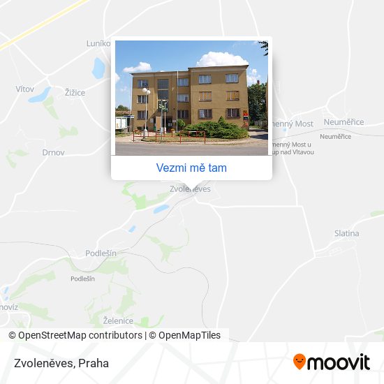 Zvoleněves mapa