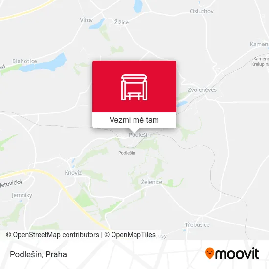 Podlešín mapa