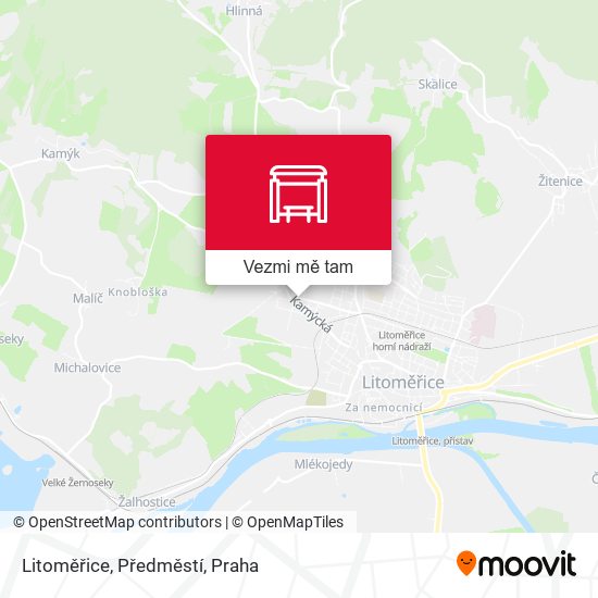 Litoměřice, Předměstí mapa