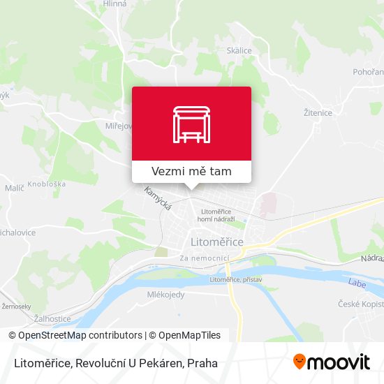 Litoměřice, Revoluční U Pekáren mapa
