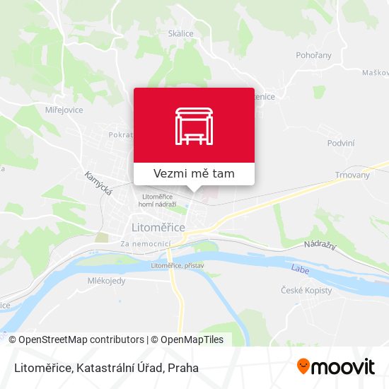 Litoměřice, Katastrální Úřad mapa