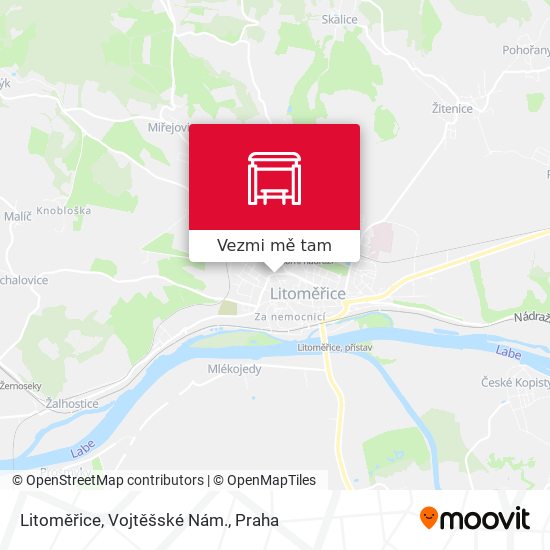 Litoměřice, Vojtěšské Nám. mapa