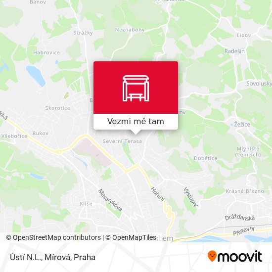 Ústí N.L., Mírová mapa