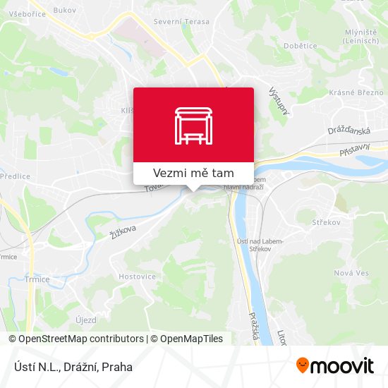 Ústí N.L., Drážní mapa