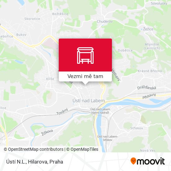 Ústí N.L., Hilarova mapa