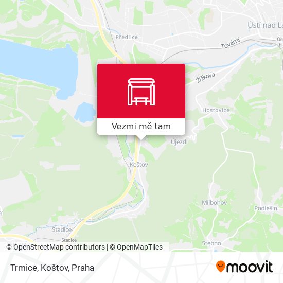 Trmice, Koštov mapa