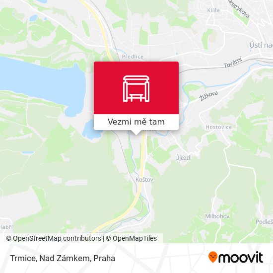 Trmice, Nad Zámkem mapa