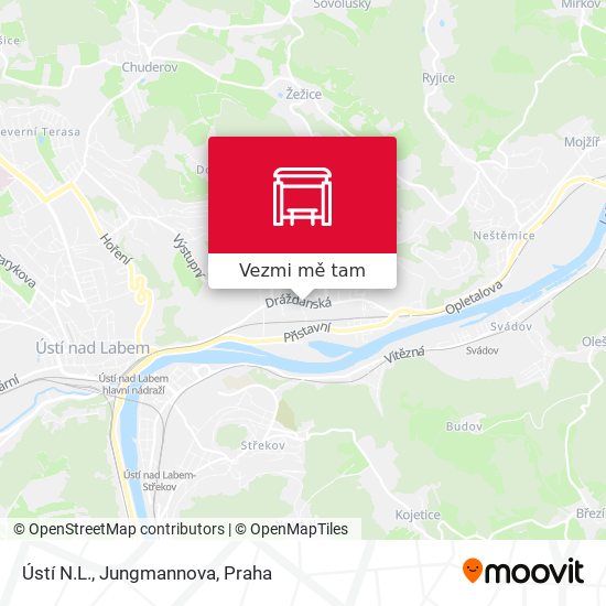Ústí N.L., Jungmannova mapa