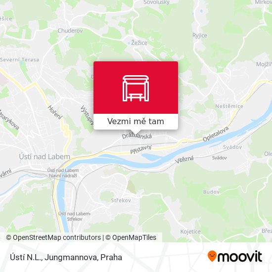 Ústí N.L., Jungmannova mapa