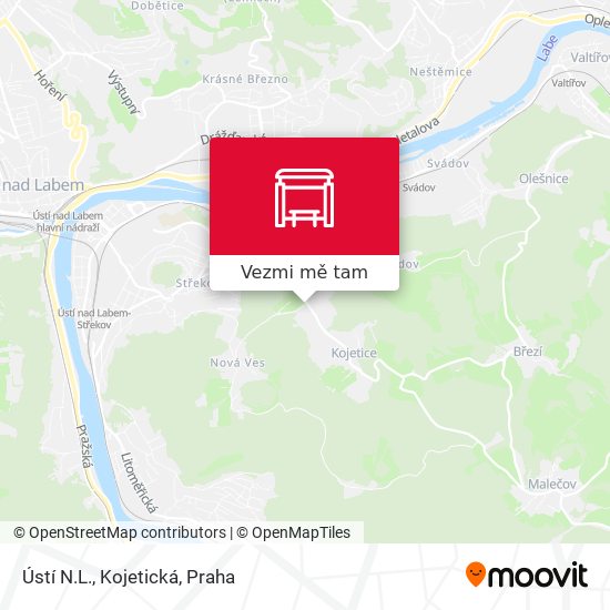 Ústí N.L., Kojetická mapa