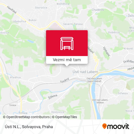 Ústí N.L., Solvayova mapa