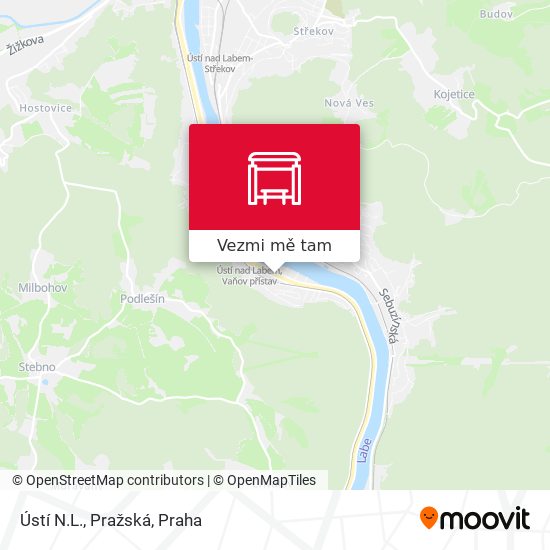 Ústí N.L., Pražská mapa
