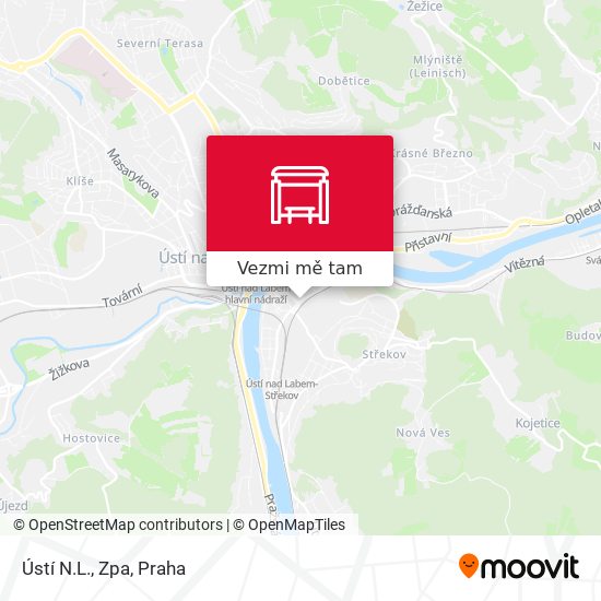 Ústí N.L., Zpa mapa