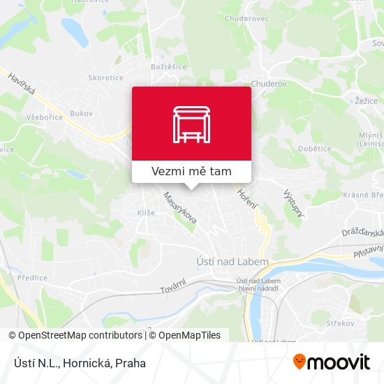 Ústí N.L., Hornická mapa