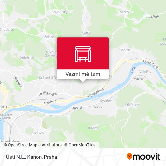 Ústí N.L., Kanon mapa