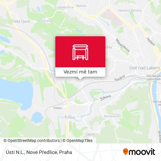 Ústí N.L., Nové Předlice mapa