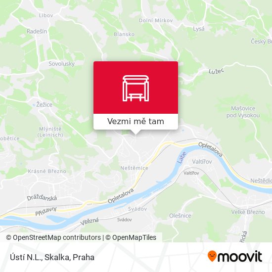 Ústí N.L., Skalka mapa