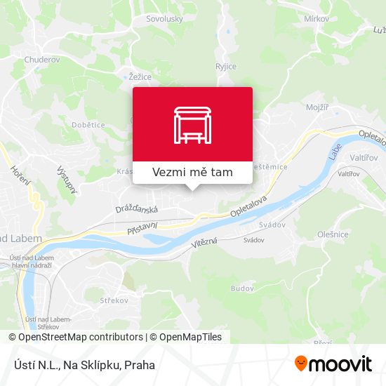 Ústí N.L., Na Sklípku mapa
