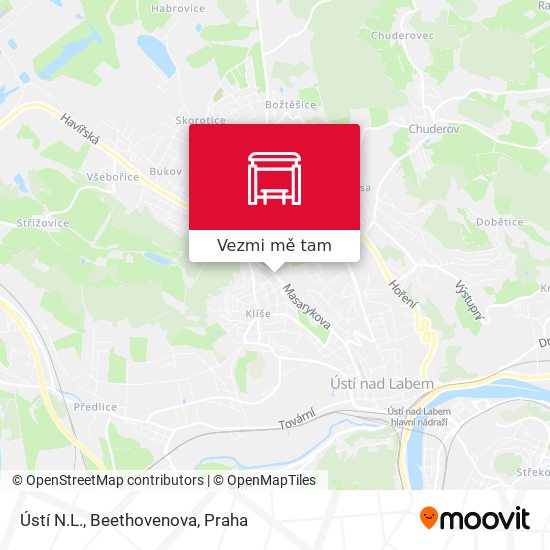 Ústí N.L., Beethovenova mapa