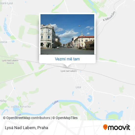 Lysá Nad Labem mapa
