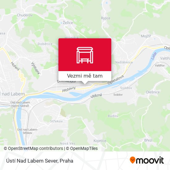 Ústí Nad Labem Sever mapa