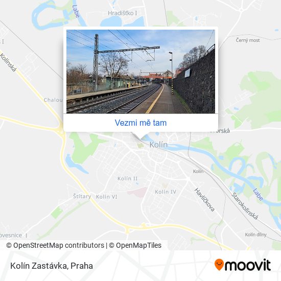 Kolín Zastávka mapa