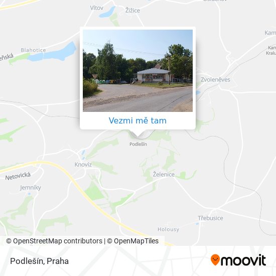 Podlešín mapa