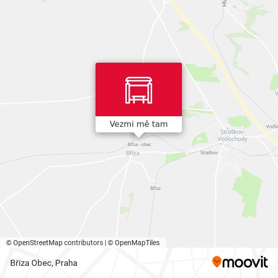 Bříza Obec mapa