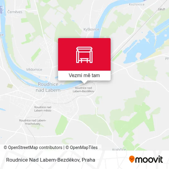 Roudnice Nad Labem-Bezděkov mapa
