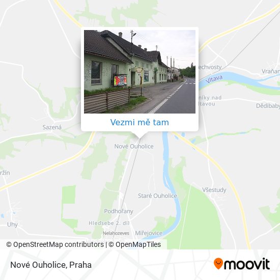 Nové Ouholice mapa