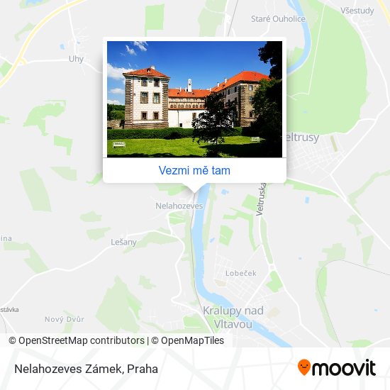 Nelahozeves Zámek mapa