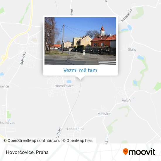 Hovorčovice mapa