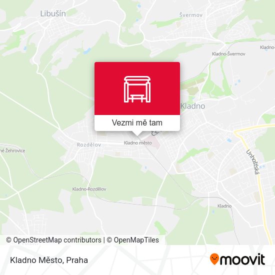 Kladno Město mapa