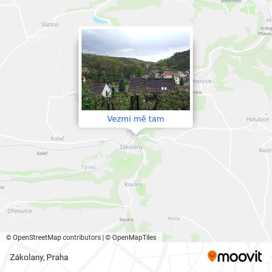Zákolany mapa
