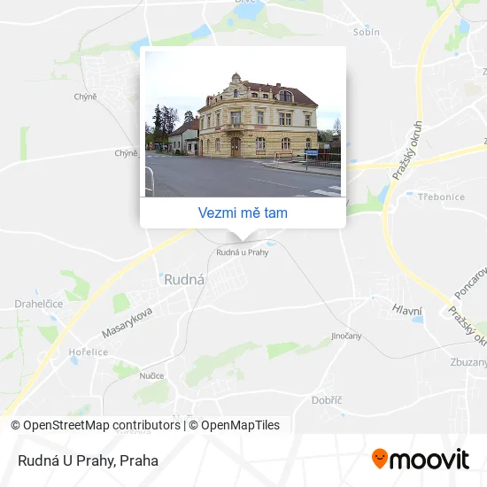 Rudná U Prahy mapa