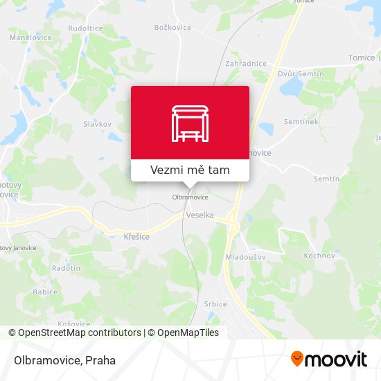 Olbramovice mapa