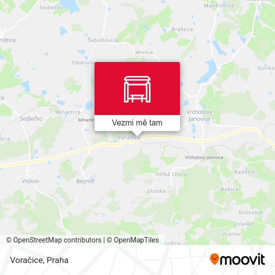 Voračice mapa