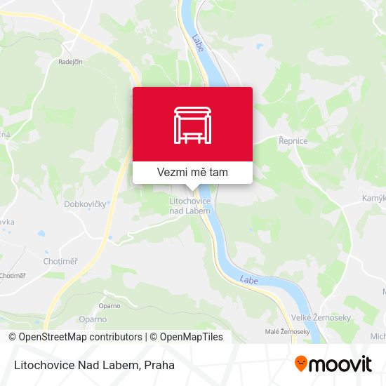 Litochovice Nad Labem mapa
