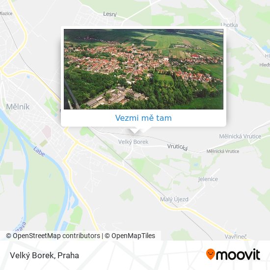 Velký Borek mapa