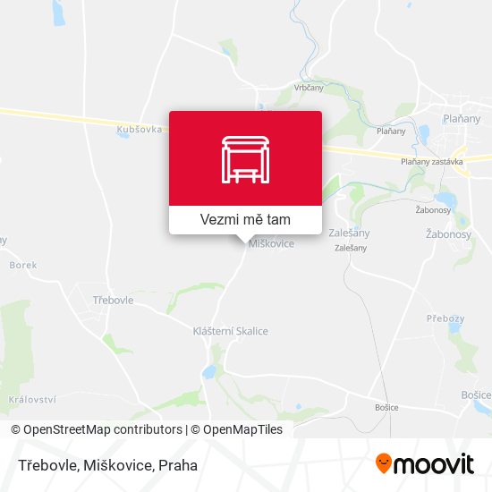 Třebovle, Miškovice mapa