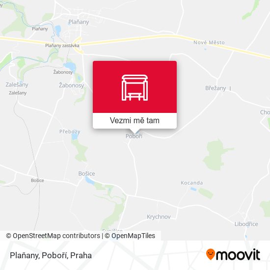 Plaňany, Poboří mapa