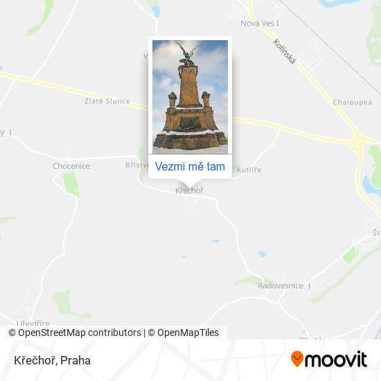 Křečhoř mapa
