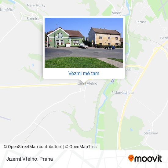 Jizerní Vtelno mapa