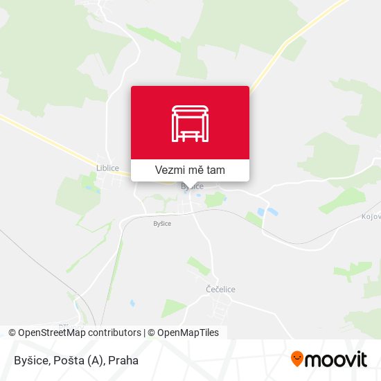 Byšice, Pošta mapa