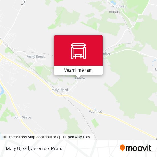 Malý Újezd, Jelenice mapa