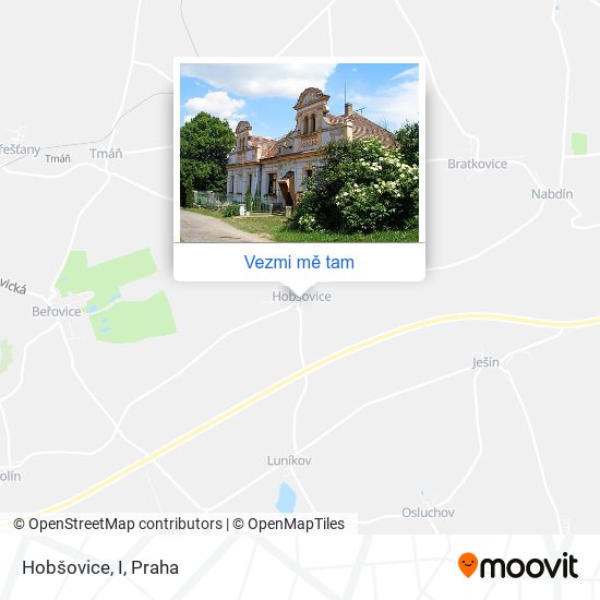 Hobšovice, I mapa
