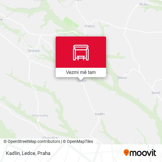 Kadlín, Ledce mapa